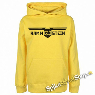 RAMMSTEIN - Logo Wings - žltá detská mikina