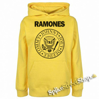 RAMONES - žltá detská mikina