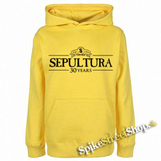 SEPULTURA - 30 Years - žltá detská mikina