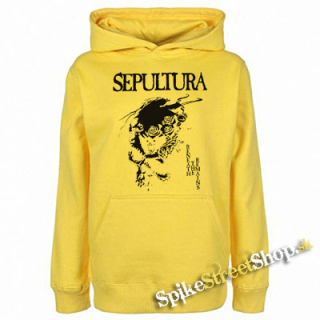 SEPULTURA - Beneath The Remains - žltá detská mikina