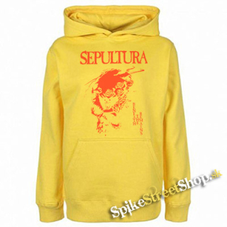 SEPULTURA - Beneath The Remains Red Motive - žltá detská mikina