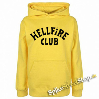 STRANGER THINGS - Hellfire Club - žltá detská mikina