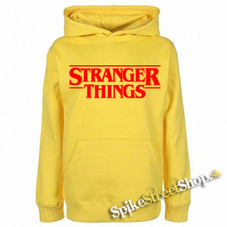 STRANGER THINGS - Logo - žltá detská mikina