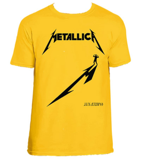 METALLICA - Logo Lux Aeterna - žlté detské tričko