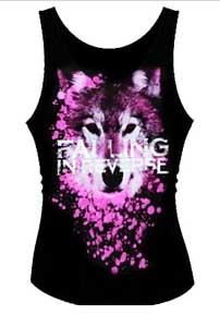 FALLING IN REVERSE - Wolf Ribbed Ladies Racerback Vest Top - dámske tielko