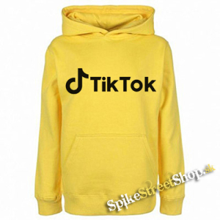 TIK TOK - Logo - žltá detská mikina