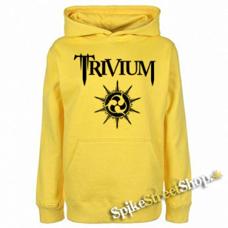 TRIVIUM - White Logo - žltá detská mikina