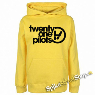 TWENTY ONE PILOTS - Logo - žltá detská mikina