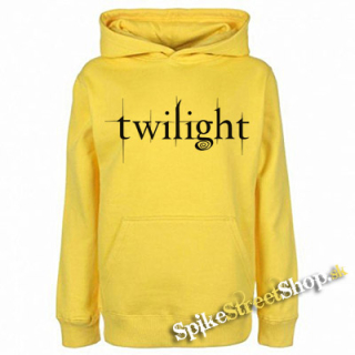 TWILIGHT - Logo - žltá detská mikina