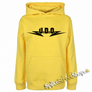 UDO - Logo - žltá detská mikina