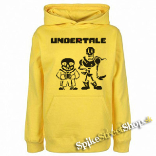 UNDERTALE - Sans And Papyrus - žltá detská mikina