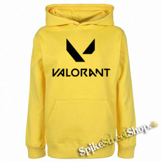 VALORANT - Logo - žltá detská mikina