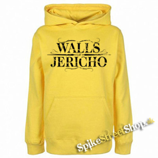 WALLS OF JERICHO - Logo - žltá detská mikina