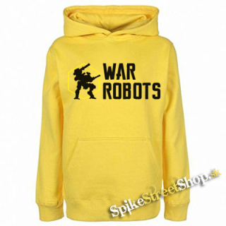 WAR ROBOTS - žltá detská mikina