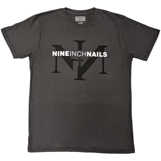 NINE INCH NAILS - Icon & Logo - sivé pánske tričko
