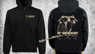 METALLICA - 40th Anniversary Signature Portrait - čierna pánska mikina na zips