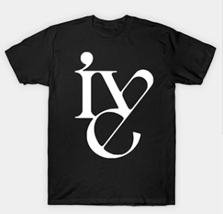 IVE - Logo - čierne detské tričko