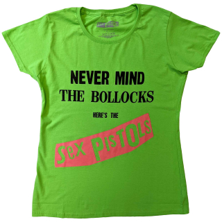 SEX PISTOLS - Nevermind the B...s Original Album - zelené dámske tričko