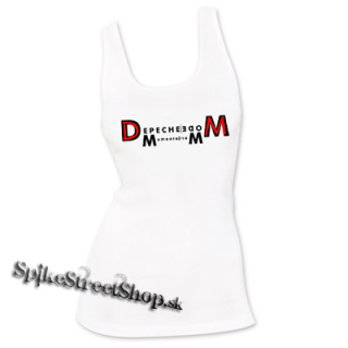 DEPECHE MODE - Memento Mori Logo Crest - Ladies Vest Top - biele