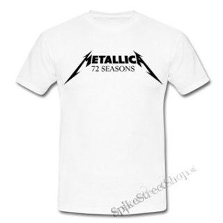 METALLICA - 72 Seasons Logo Black - biele pánske tričko
