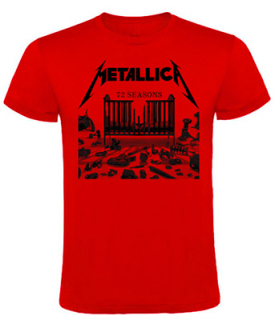 METALLICA - 72 Seasons - červené pánske tričko