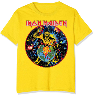 IRON MAIDEN - World Piece Tour Circle - žlté pánske tričko