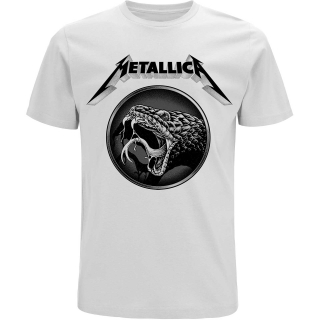 METALLICA - Black Album Poster - biele pánske tričko