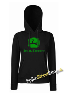 JOHN DEERE - Logo Green - čierna dámska mikina