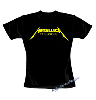 METALLICA - 72 Seasons Logo Yellow - čierne dámske tričko