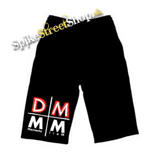 Kraťasy DEPECHE MODE - Memento Mori Sign - Voľné sieťované čierne letné šortky