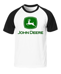 JOHN DEERE - Logo Green - dvojfarebné pánske tričko