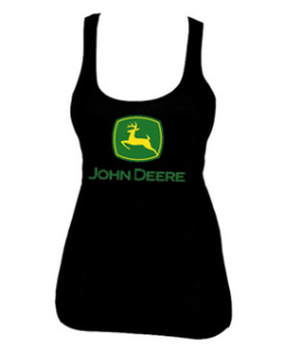JOHN DEERE - Logo Yellow Green - Ladies Vest Top