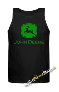 JOHN DEERE - Logo Green - Mens Vest Tank Top - čierne
