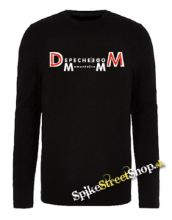 DEPECHE MODE - Memento Mori Logo Crest - čierne pánske tričko s dlhými rukávmi