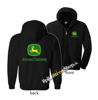 JOHN DEERE - Logo Yellow Green - čierna detská mikina na zips