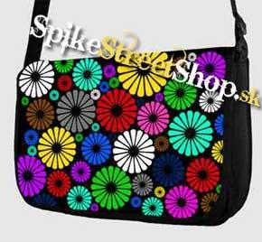 Retro taška FLOWER EVOLUTION - Colour Flowers Street Bag