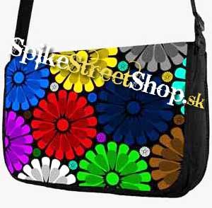 Retro taška FLOWER EVOLUTION - Colour Big Flowers Street Bag