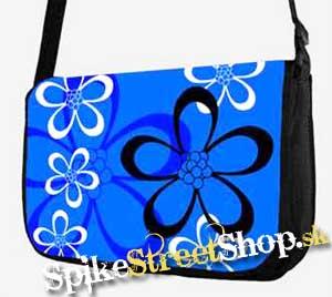 Retro taška FLOWER EVOLUTION - Flowers Blue Street Bag