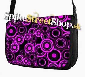 Retro taška FLOWER EVOLUTION - Purple Circle Street Bag