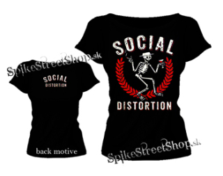 SOCIAL DISTORTION - Skull - dámske tričko
