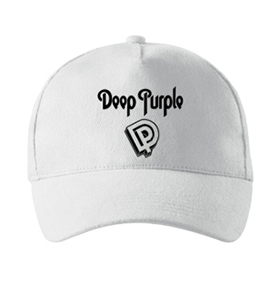 DEEP PURPLE - Logo Crest - biela šiltovka (-30%=AKCIA)