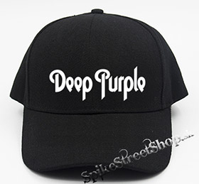 DEEP PURPLE - White Logo - čierna šiltovka (-30%=AKCIA)