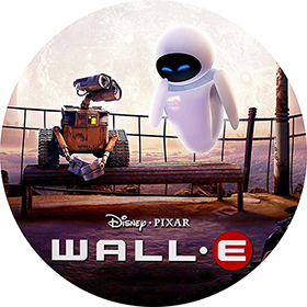 WALL-E - Motive 2 - okrúhla podložka pod pohár