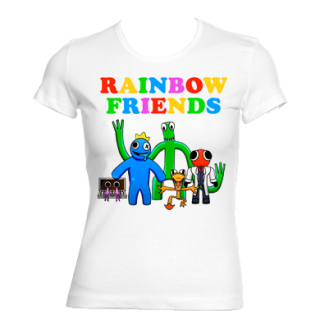 RAINBOW FRIENDS - Motive 2 - biele dámske tričko