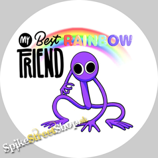 MY BEST RAINBOW FRIEND PURPLE - odznak