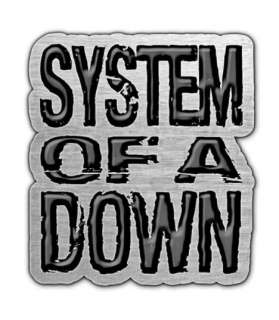 SYSTEM OF A DOWN - Logo - kovový odznak