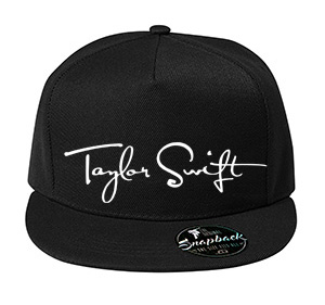 TAYLOR SWIFT - Logo Signature - čierna šiltovka model "Snapback"