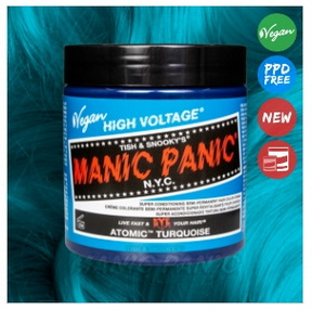 Farba na vlasy MANIC PANIC - Atomic Turquoise NOVÉ BALENIE AŽ 237ML!!!
