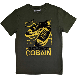 KURT COBAIN - Converse - zelené pánske tričko