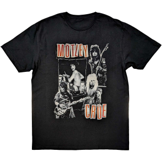 MOTLEY CRUE - Vintage Punk Collage - čierne pánske tričko